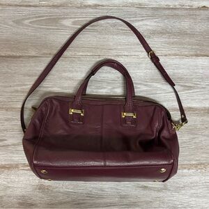Coach Burgundy Leather Satchel purse